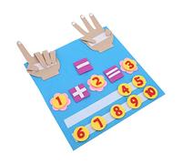 HUSHUI Felt Busy Book Juego de Números Interactivo para Niños Regalo de Entrenamiento de Suma y Resta de Cognición de Color 12,20 X 11,73 Pulgadas
