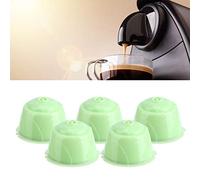 HUSHUI Filtros de Cápsulas de café Respetuosos con el Medio Ambiente, 5 uds., para Máquinas de café, PP de Calidad Alimentaria