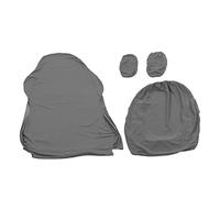 HUSHUI Funda para Silla de Juegos, Funda para Silla de Oficina de Alta Resistencia de Poliéster Transpirable de Color Puro con para Reposabrazos, para Oficina en Casa y cibercafé (Gris Claro)