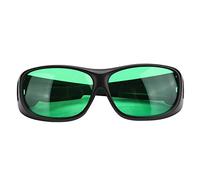 HUSHUI Gafas de Cultivo Polarizadas UV para Protección Ocular en Iluminación de Plantas de Interior Hidropónicas, Policarbonato Verde, 1 par