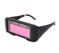 HUSHUI Gafas Protectoras para Soldador, Lentes de Oscurecimiento Automático de 9 a 13 Tonos con Fuente de Alimentación de Panel Solar, para Protección contra Radiación Infrarroja UV y