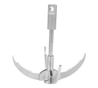 HUSHUI Gancho de Agarre de Acero Inoxidable con Garras Antideslizantes, Herramienta Multiusos Portátil para Escalada en Roca, Senderismo, Operaciones de Rescate