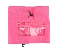HUSHUI Gorro de ducha ajustable para perro, reutilizable, resistente al agua, protección de orejas para mascotas, cubierta de baño (rojo rosa)