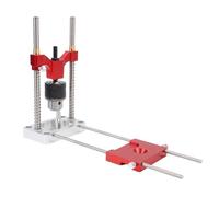 HUSHUI Guía de Perforación Portátil Aleación de Aluminio Ajuste de Perforación de Perforación de Perforación Múltiple de ángulo para Carpintería