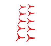 HUSHUI Hélice de 3 Palas de 70 Mm para Accesorios de Control Remoto de Barcos de Juguete 10 Piezas de Plástico ABS Ligero (Roja)