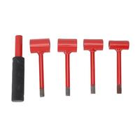 HUSHUI Herramienta de Ajuste de la Bisagra de Puertas de Servicio Pesado, 4 en 1 Llave de Ajuste de Grietas para Comerciales Residenciales (Rojo)