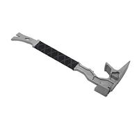 HUSHUI Herramienta de Demolición, Martillo Duradero, Extractor de Clavos, Cincel, Palanca para Trabajadores de la Construcción, Acero Al Manganeso, Negro