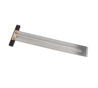 HUSHUI Herramienta de Regla en T con Regla de Orificios de Acero Inoxidable para Dibujar Líneas Rectas en Entornos de Taller de 300 Mm