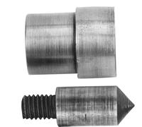 HUSHUI Herramienta Perforadora de Cuero, 2 uds., 45 Moldes de Perforación de Acero con Diferentes Formas para Tela, Cuero, Material Grueso, Tamaño de 1,5mm a 16mm (16MM)