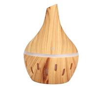 HUSHUI Humidificador de Aire USB de 300ml, Difusor de Aceites Esenciales Portátil para el Hogar y la Oficina, 4,3x5,9 Pulgadas, Material ABS con 7 Luces LED