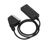 HUSHUI Interfaz Multimedia HD Al Convertidor SCART Adaptador AV Full HD Compacto para Monitor HDTV 1x
