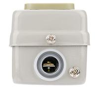 HUSHUI Interruptor de Botón 3P con Bloqueo Automático, Control de Encendido/apagado Duradero y Aislado para Circuitos de 220V y 380V, Paquete de 1