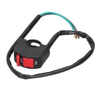 HUSHUI Interruptor de Manillar de Motocicleta, Resistente Al Agua, Botón de Encendido y Apagado Duradero para Patinete ATV UTV de 7/8 Pulgadas, Plástico ABS, 1 Paquete