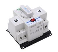 HUSHUI Interruptor de Transferencia Automática de Doble Potencia, 230V, 63A, Control Automático Compacto y Confiable para la Industria Doméstica, Aluminio ABS