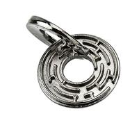 HUSHUI IQ Teaser Puzzle Lock Buckle Juguete Educativo para Adultos - Rompecabezas de Desbloqueo Duradero de Aleación de Zinc de 6,5 Cm