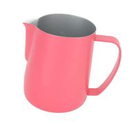 HUSHUI Jarra de Espuma de Leche de 600 Ml de Acero Inoxidable para Arte del café y Leche Al en Casa u Oficina (Roja)