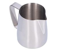 HUSHUI Jarra para Espumar café de Acero Inoxidable con Boca Puntiaguda, Taza para Espumar Leche Duradera para el Hogar, Acero Inoxidable 304 Galvanizado, 190-283 G (350ml)