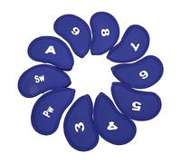 HUSHUI Juego de 10 Fundas Protectoras de Neopreno Duraderas para Hierros de Golf Numerados para una Fácil Identificación y Protección del Palo