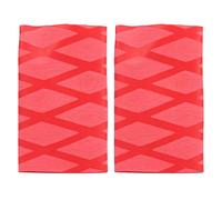 HUSHUI Juego de 2 bandas flexibles para raqueta de tenis de mesa, asas de bate de ping-Pong, overgrip termorretráctil antideslizante para raqueta de tenis, bádminton (rojo)