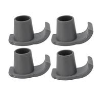 HUSHUI Juego de 4 escaleras antideslizantes para caminantes, herramienta universal para reemplazar herramientas de movilidad para personas mayores (gris)