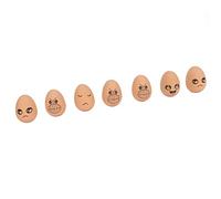 HUSHUI Juego de 7 Bolas Que Rebotan Huevos Falsos, Juguetes Realistas de Goma de para Decoración de Cocina y Juegos Infantiles, 5,5 X 4cm