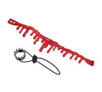 HUSHUI Juego de Collar con de Dragón Barbudo, Accesorios para Disfraz de Reptil con Cierre Ajustable y Diseño de Gota de Sangre, para Accesorios Fotográficos del Festival de