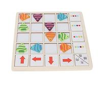 HUSHUI Juego de Combinación de Colores de Peces, Diseño Magnético para Niños, Aprendizaje de Percepción del Color, Juguete Duradero de Tilo de 22,5 X 22,5 Cm