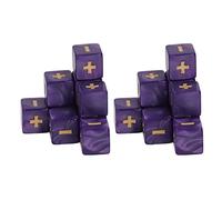 HUSHUI Juego de Dados de 16 Mm para Operación Matemática, Aprendizaje, Dados de Cálculo Duraderos para Aula y Suministros de Enseñanza en el Hogar, 20 Unidades (Púrpura)