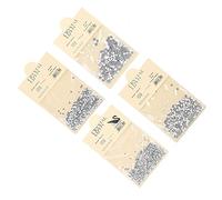 HUSHUI Juego de Diamantes de Imitación de Cristal con Parte Posterior Plana para Suministros y Decoraciones para Decoración de Uñas en 4 Tamaños con 1440 Piezas de 2 Mm, 720 Piezas de 2,8 Mm, 480 de