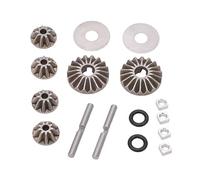 HUSHUI Juego de Engranajes Cónicos Diferenciales de Acero Duradero 18T 9T para ZD Racing 1/7 DBX07 MTX07 EX07 RC Accesorios de Coche
