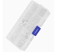 HUSHUI Juego de Ganchos para Manualidades, Accesorios para Hacer Joyas, Pendientes, Aleación Duradera, 50 Piezas, para Proyectos Creativos (Plata-caja única)