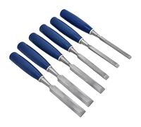 HUSHUI Juego de Herramientas de Cincel de Madera, 6 uds., Borde Afilado de Acero Resistente para Proyectos de Carpintería, Carpintero Profesional, Acero 45#