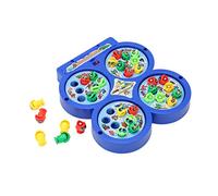 HUSHUI Juego de Pesca Eléctrica Magnética, Juguetes Retro Clásicos para Niños con Música, Desarrolla la Sensibilidad y la Coordinación Ojo-Mano, Plástico Duradero 4 Unidades