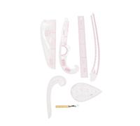 HUSHUI Juego de Reglas de Sastre, Colección de Reglas de Costura de Plástico PVC de 6 Piezas para Confección de Ropa y Proyectos de Bricolaje