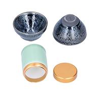 HUSHUI Juego de té de Kung Fu, Elegante Vajilla de Cerámica para Decoración del Hogar, Regalo con 2 Tazas de té y 1 Bote de