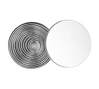 HUSHUI Juego de Troqueles de Corte Redondos de Acero Inoxidable con 12 Moldes para Diversos Horneados y manualidades.