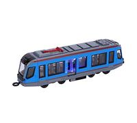 HUSHUI Juguete de Coche de Simulación de Aleación 1:90 para Niños, Función de Retroceso con Sonido y Luz, Jugar y Coleccionar, Modelo Duradero Colorido (Azul)