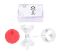 HUSHUI Juguete de Escritorio de Metal, Giroscopio Giratorio para Alivio del Estrés, Spinner de Inquietud Premium para Oficina, Fácil de Transportar, Mejora la Productividad (Plata)
