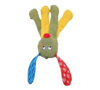 HUSHUI Juguete de Masticación Interactivo Chirriante, Juguetes de Masticación para Perros de Forma Animal con Papel de Sonido Incorporado, para Perros Medianos Grandes para Masticar (Verde)