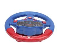 HUSHUI Juguete de Volante Eléctrico para Niños, Volante de Simulación Divertido, Desarrolla Habilidades Motoras para Niños Mayores de 3 Años, Material ABS, Tamaño 20 X 9 X 24 Cm (Azul)
