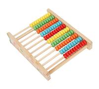 HUSHUI Juguete Educativo Kid Abacus para el Desarrollo Temprano de Habilidades Matemáticas de Madera 24,5x20,3 Cm Adecuado para Niños de 3 Años Más (Soporte informático de Pino de Colores)
