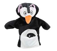 HUSHUI Juguetes de Marionetas de Dedo, Muñecas de Marionetas de Mano de Animales con Colores Brillantes para Niños Que Cuentan Cuentos, Cantan y Comen (pingüino Blanco y Negro)