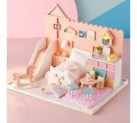HUSHUI Kit de Casa de Muñecas, Artesanía en Miniatura, Hermoso Modelo de Ensamblaje para Adultos Creativos de 14 Años, Más Madera Compuesta, 7,1 X 5,3 X 5,2 Pulgadas
