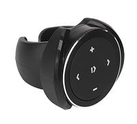 HUSHUI Kit de Control Remoto Bluetooth con Botón Control Remoto Inalámbrico Compacto para una Fácil Operación del Volante para Automóvil Soporte Adhesivo Negro Incluido