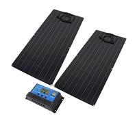 HUSHUI Kit de Panel Solar de 90 W con Características de Protección Múltiple para Barcos RV Fuera de la Red y Más, Material PET Duradero