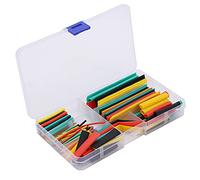 HUSHUI Kit de Tubos Termorretráctiles de 164 Piezas, Funda Aislante de Nailon con Relación de Contracción 2:1 para Envoltura de Cables, Reparación de Componentes Electrónicos