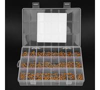 HUSHUI Kit Surtido de Condensadores Cerámicos de 720 Piezas con 24 Tipos para Electrónica de Bricolaje Rendimiento Confiable y Fácil Instalación Amarillo