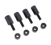 HUSHUI Kits de Montaje Elevador de Asiento UTV, Asientos Elevadores Duraderos de 2 Pulgadas para Maverick X3, Todos los Años, Aluminio, Negro, 4 Uds.