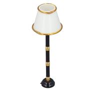 HUSHUI Lámpara de Pie en Miniatura para Casa de Muñecas, Iluminación LED Exquisita para Casas de Muñecas, Decoración de Metal, 12cm