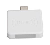 HUSHUI Lector de Tarjetas IC Tipo C Alta Compatibilidad Distancia de Lectura de 0-1,2 Pulgadas para Teléfonos Móviles (Blanco)